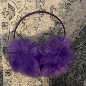 Fluffy Purple Earmuffs
